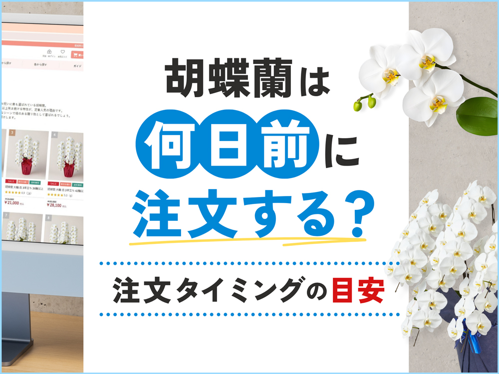 胡蝶蘭は何日前に注文する？余裕を持った手配時期と直前でも間に合うケース