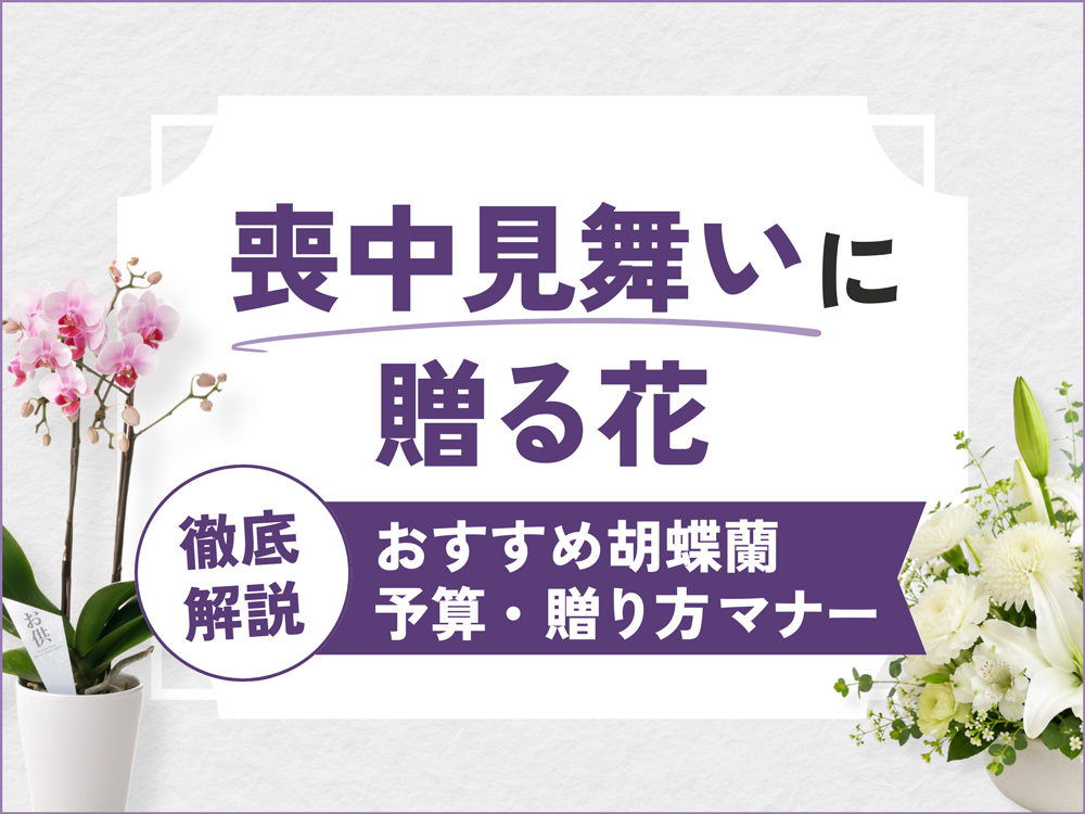喪中見舞いに贈る花｜白い胡蝶蘭が選ばれる理由とマナーを徹底解説
