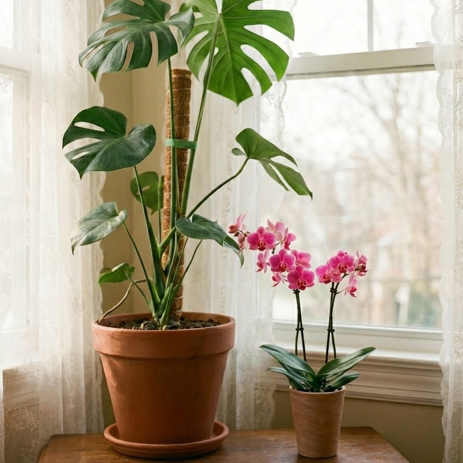 【リビング】観葉植物と「高低差」をつけて飾る