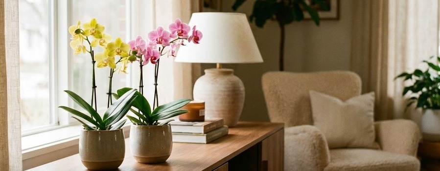 花色は明るい黄色・白・ピンクが人気