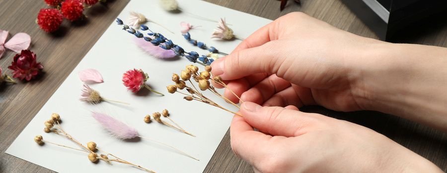 あらかじめ花材の順番を考えておく