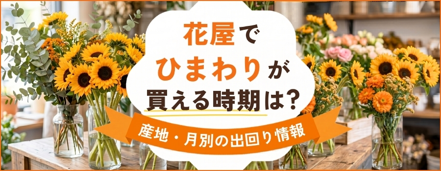 花屋でひまわりが買える時期は？産地・月別の出回り情報
