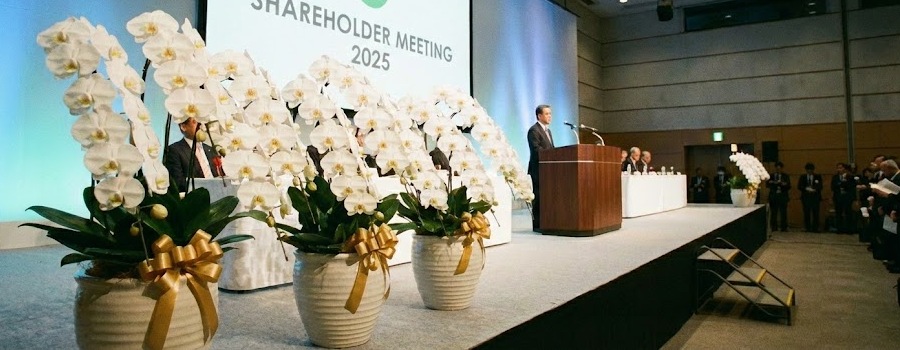 株主総会の装飾花