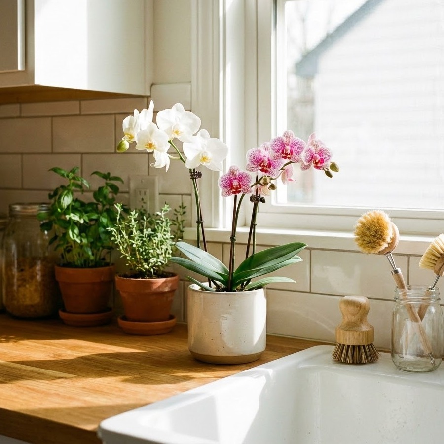 水回りのそばに飾る