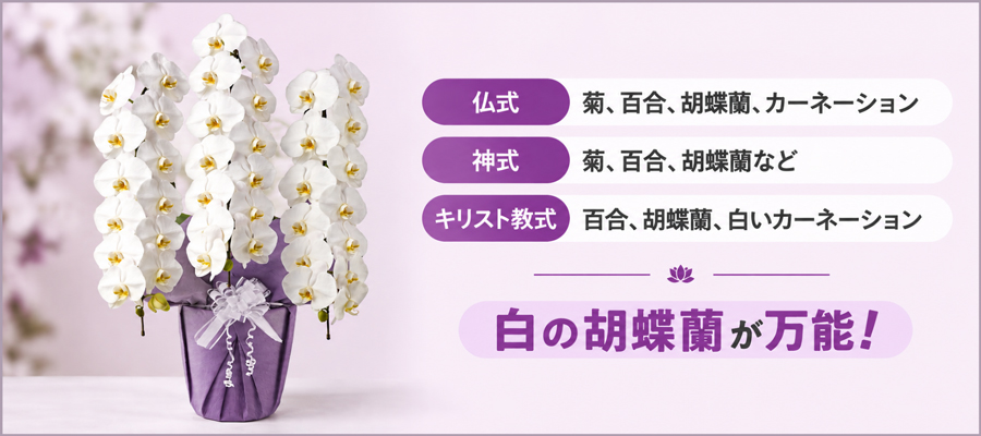 【宗教・宗派別】供花にふさわしい花の種類とマナー