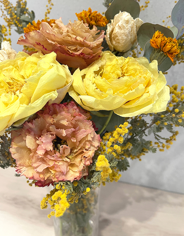 芍薬」の高級ドライフラワー販売開始！満開時のダイナミックな花