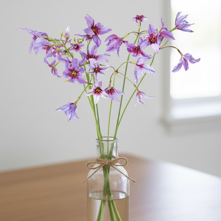 口の狭い花瓶に単体で飾る