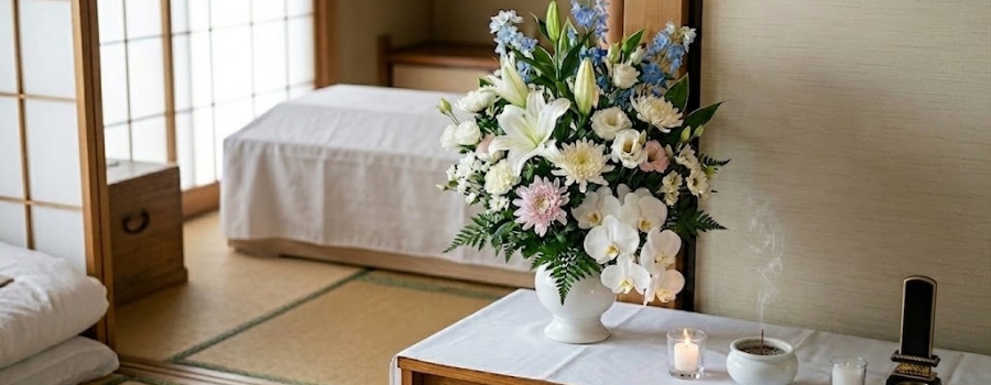 枕花とは？供花・献花との違いを解説