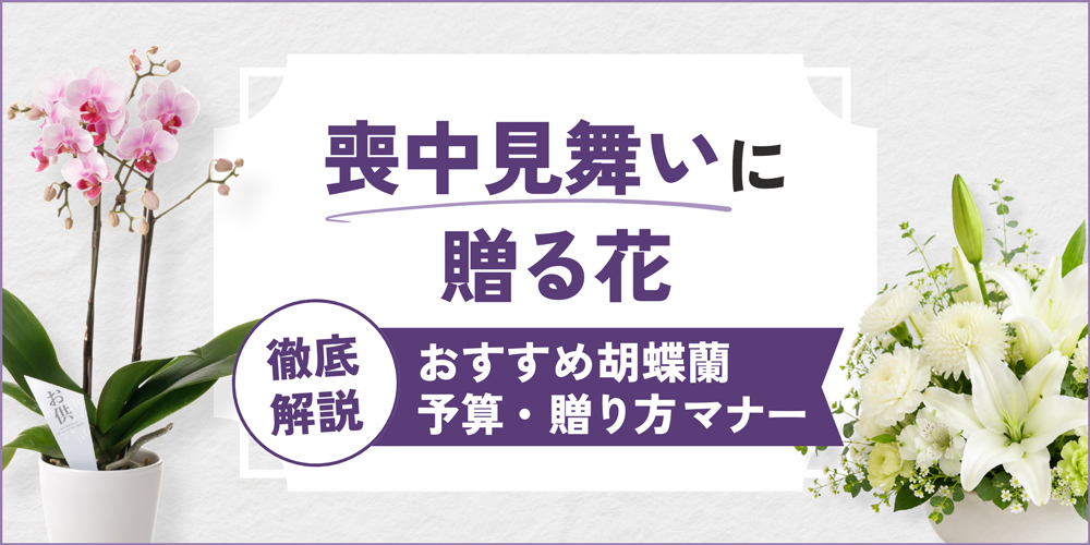 喪中見舞いに贈る花｜胡蝶蘭が選ばれる理由と四十九日前後の色マナー