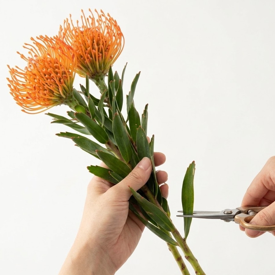 余分な葉を取り除く