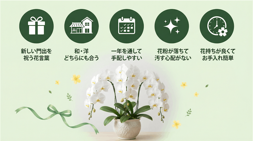 新築祝いで胡蝶蘭が選ばれる理由