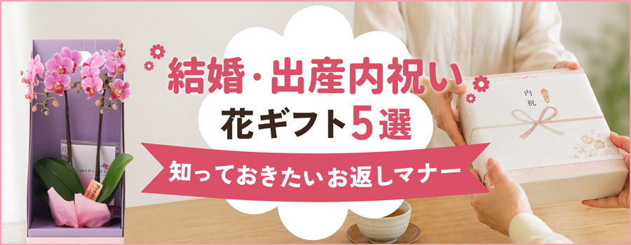 結婚・出産内祝い花ギフト5選